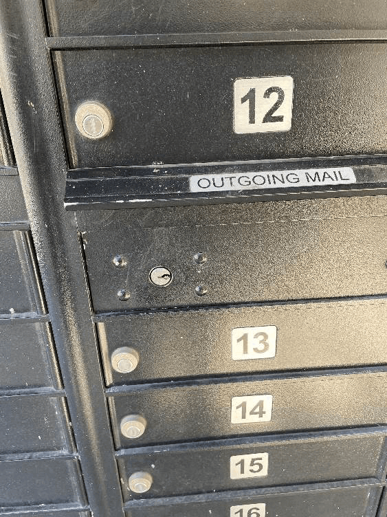 USPS mailbox with standard lock